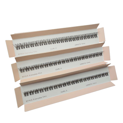 Set of false eyelashes in packaging on a white background