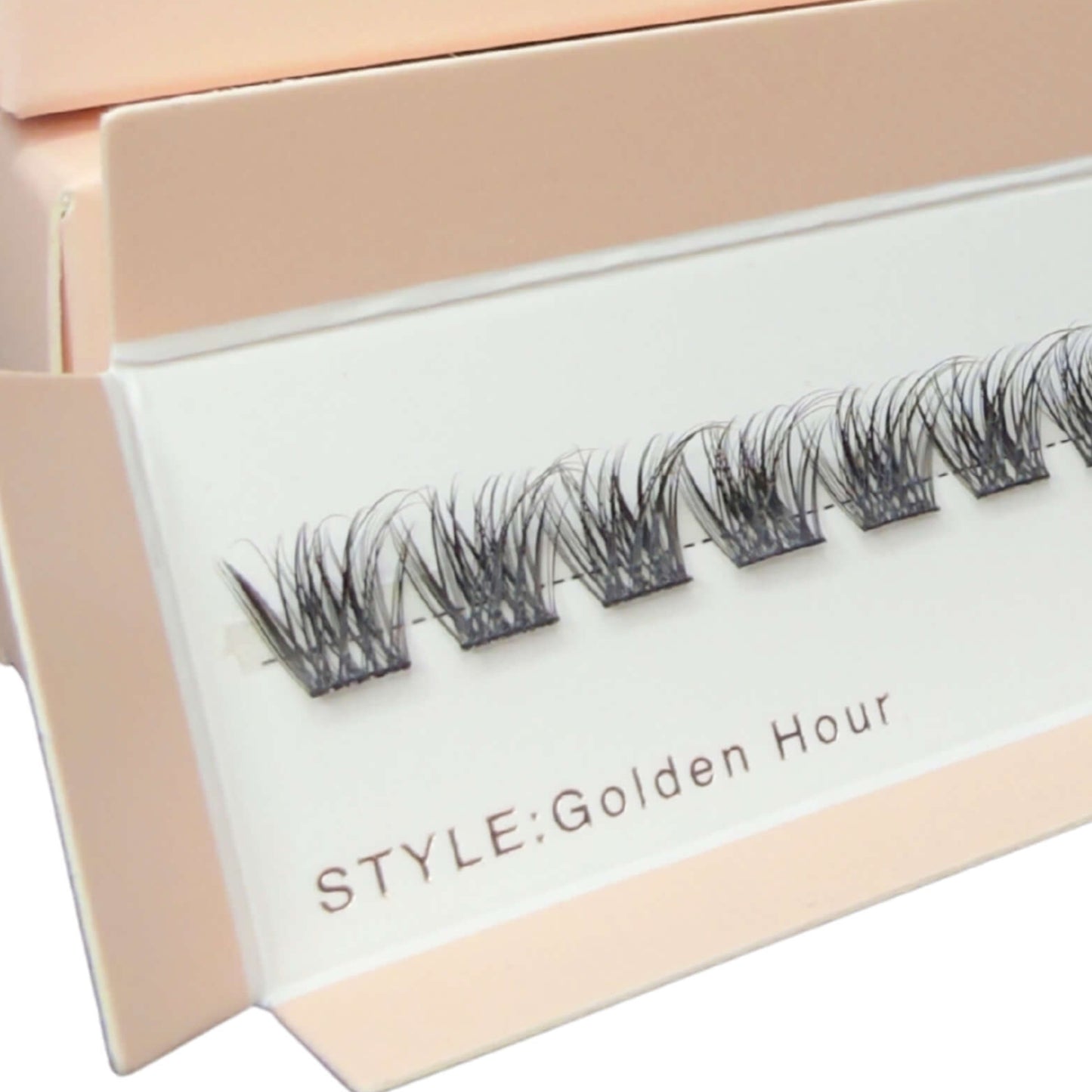 Eyelash extensions in a pink box with 'Dream Lash UK' branding on a white background