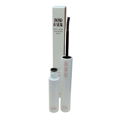 Bond & Seal lash locking duo with packaging on a white background